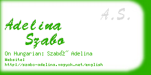 adelina szabo business card